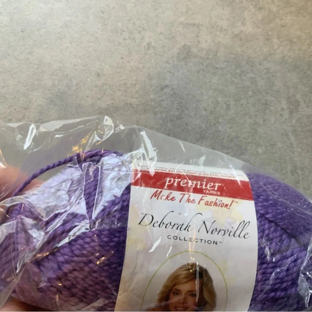 Deborah Norville Cotton Soft Silk Yarn - Aubergine - 154 Yards x 2